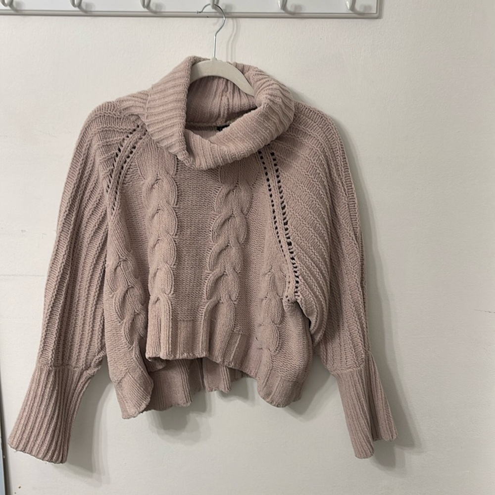 Turtleneck tan sweater